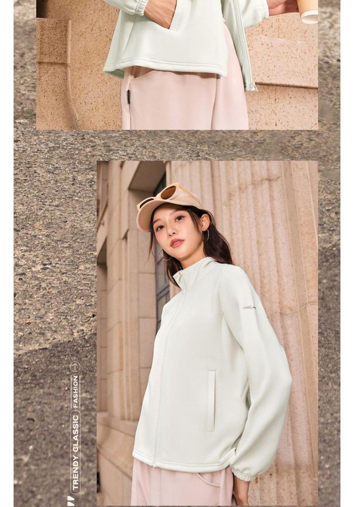 Hongxing Erke Women's Stand Collar Sports Jacket - 2026 Autumn/Winter Collection