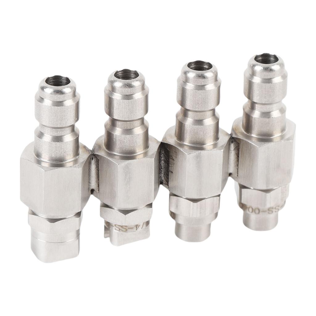 4 Way High Pressure Washer Nozzle 1 4 Inch Quick Connect 4GPM J Rod Hose Nozzle for Soft Wash System
