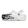 Classic Platform Clog 811 Manufacturing Undercurrent Scene Special Shoe Box Fluid Splash Aged Clogs Women's White Black