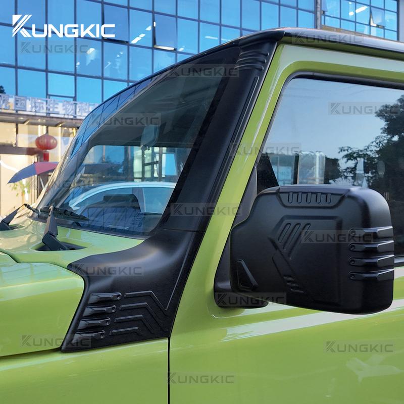Matte Black LHD RHD for Suzuki Jimny JB64 JB74 2018      2024 2025 Car A-pillar Trim Protective Sticker ABS