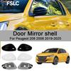 Car Decoration Door Mirror Shell For Peugeot 208 2008 -2025 Car Rearview Accessories Car Styling Upgrade Modify A Car