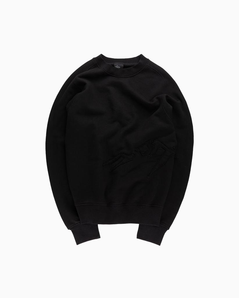Koldeuwom Applique Logo Sweat Shirt (Black Color)