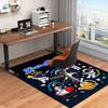1PC Custom Name Space Adventure Icons Theme Floor Mat Ideal for Living Room, Game Rooms, Office, Bedroom Floor Mat Playful Design