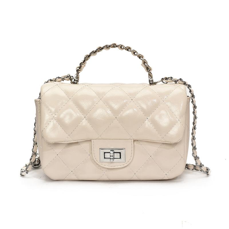 Korean version of trendy fashion hot sale Xiaoxiangfeng high sense portable small square bag versatile temperament diamond chain messenger bag