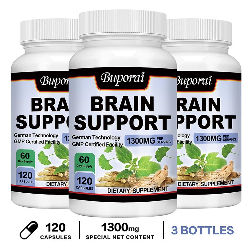 Ginkgo Biloba Ginseng Komplex Kapseln 1300mg — Kognitive Unterstützung, Fokusunterstützung, Tägliches Wohlbefinden