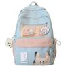 High School Students, Japanese Cute Transparent Pain Bag, Large-capacity Student School Bag, Simple and Versatile Girl Backpack.