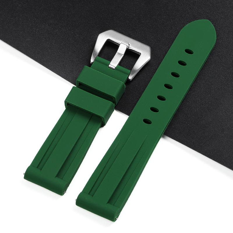 Rubber Bracelet for Panerai 20mm 22mm 24mm 26mm Universal Silicone WatchBand Strap for Omega for Casio Sport Men Women Wristband
