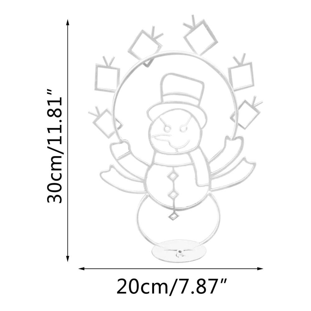 NEW Animated Christmas Lights Snowball Fight Active String Frame Decor Glowing