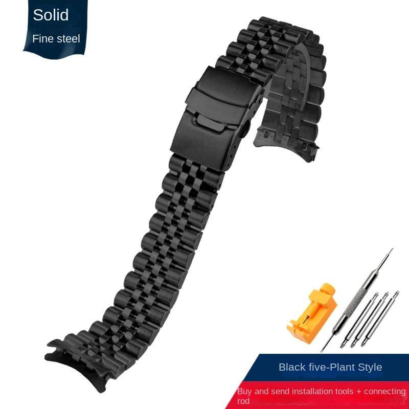 

Для Seiko Ні. 5 Водяний Привид SRPD63K1 SKX007 SKX009 SKX175 SKX173 Дуга Металевий Ремінець для Годинника з Нержавіючої Сталі 20мм 22мм Ремінець 20mm