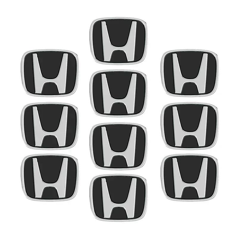 5/10pcs 13mm 14mm Car Key Emblem Stickers Auto Door Keyhole Logo Decals For Honda Civic Accord CRV Hrv Jazz Auto Accessories