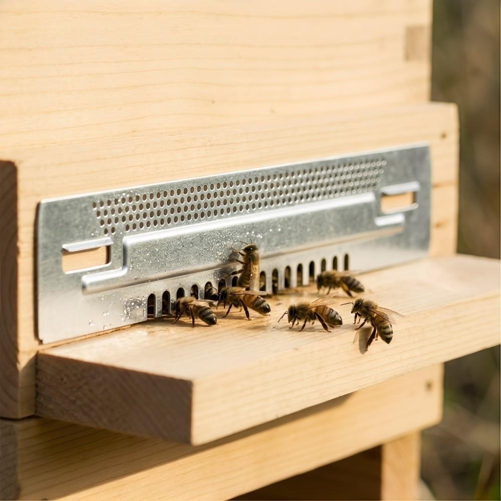 Detachable Beehive Mouse Guard Galvanized Iron Beehive Sliding Gate Entrance Reducer Beekeeping