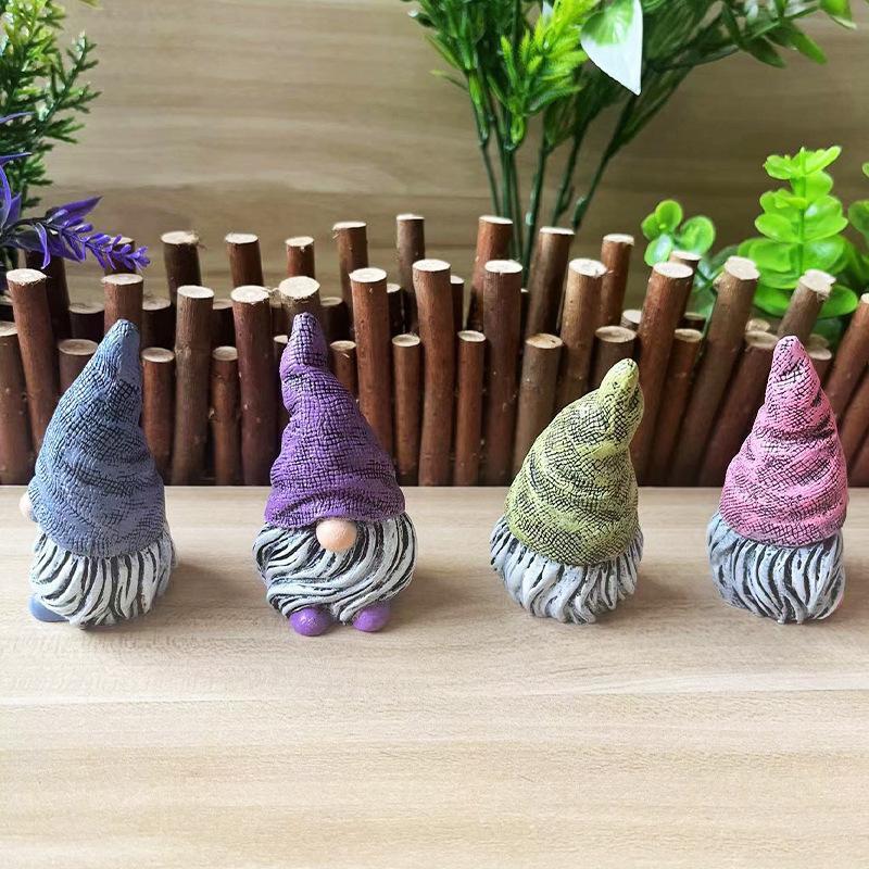 Resin Craft Decorative Ornaments White Beard Dwarf Courtyard Home Decoration Resin Ornaments