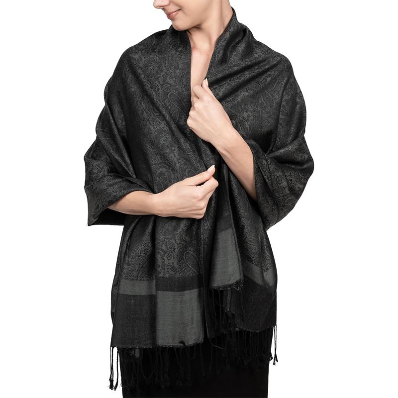 Autumn Cashmere Pashmina Shawl Lady Wrap Warm Winter Scarves Design Print Female Foulard Cotton Stoles Scarf