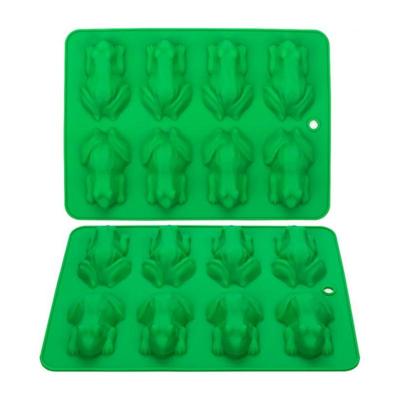 3D Frosch Silikonformen Fondant Süßigkeiten Schokolade Form Pessach Frosch Wackelpudding Gips Epoxidharz Wachsmalstifte Kuchen Dekorationswerkzeuge