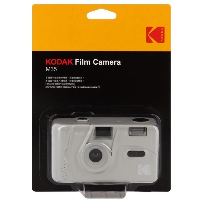 Appareil photo argentique - kodak - m35 - couleur marble grey - rechargeable - 35mm