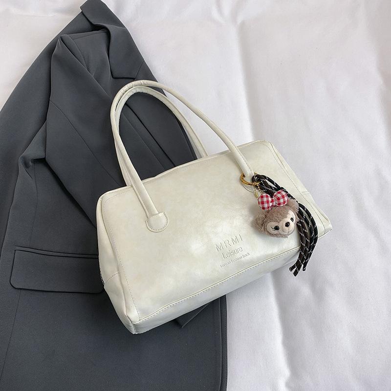 Retro Niche Boston Handbag Bag Women'S High-Value Simple And Versatile Commuter Shoulder Armpit Bag