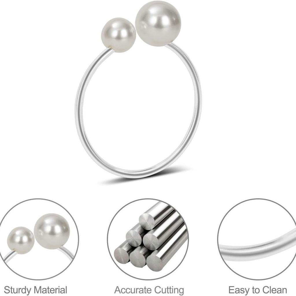 Diamond Napkin Ring Leaf Napkin Ring 6pcs