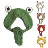 Cute for Frog Hat Big Ears Headgear Cartoon Knitted Hat Winter Warm Headdress