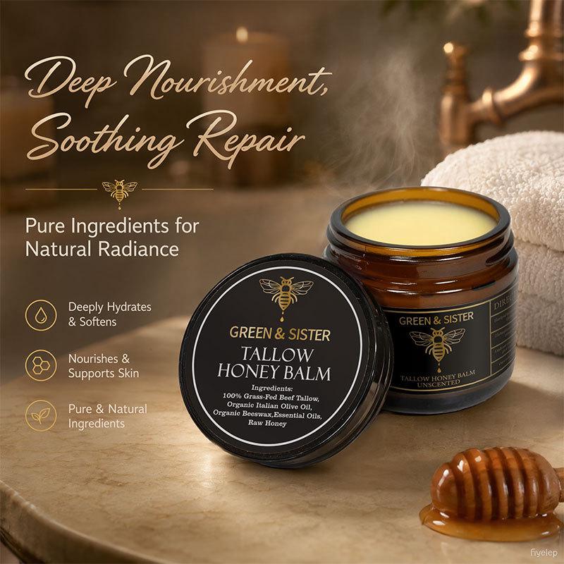 Canadian Mielu Honey Beef Tallow Moisturizing Face Cream