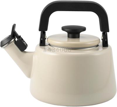 Fuji Enamel Cotton Plus Whistle Kettle 2.1L Greige CTP-2.1WK.GG
