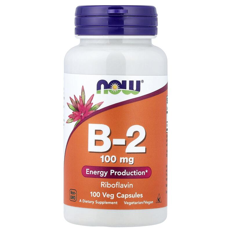 B-2, 100 mg, 100 Veg Capsules