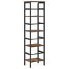 Bookshelf Smoked Oak 40 x 29.5 x 149 cm Particleboard