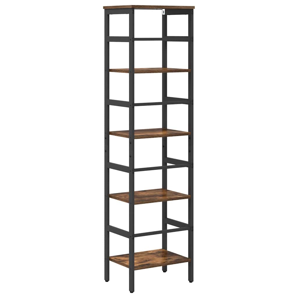 Bookshelf Smoked Oak 40 x 29.5 x 149 cm Particleboard