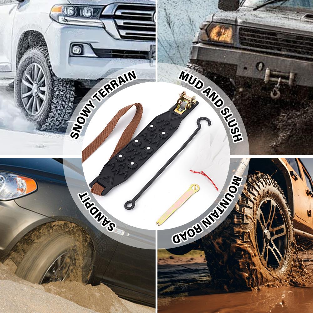 Car Tire Anti-skid Chain Outdoor Snow Emergency Car Snow Universal Anti-skid Ice Breaking Anti-skid Chain Off Road Accessories