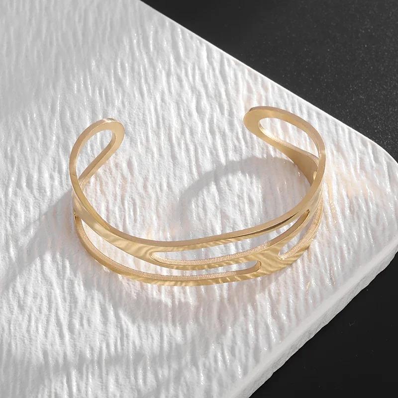 Exquisite Shining Star Zirconia Open Bracelet Fashionable Women's Evening Bracelet Girls Trendy Party Jewelry Gift