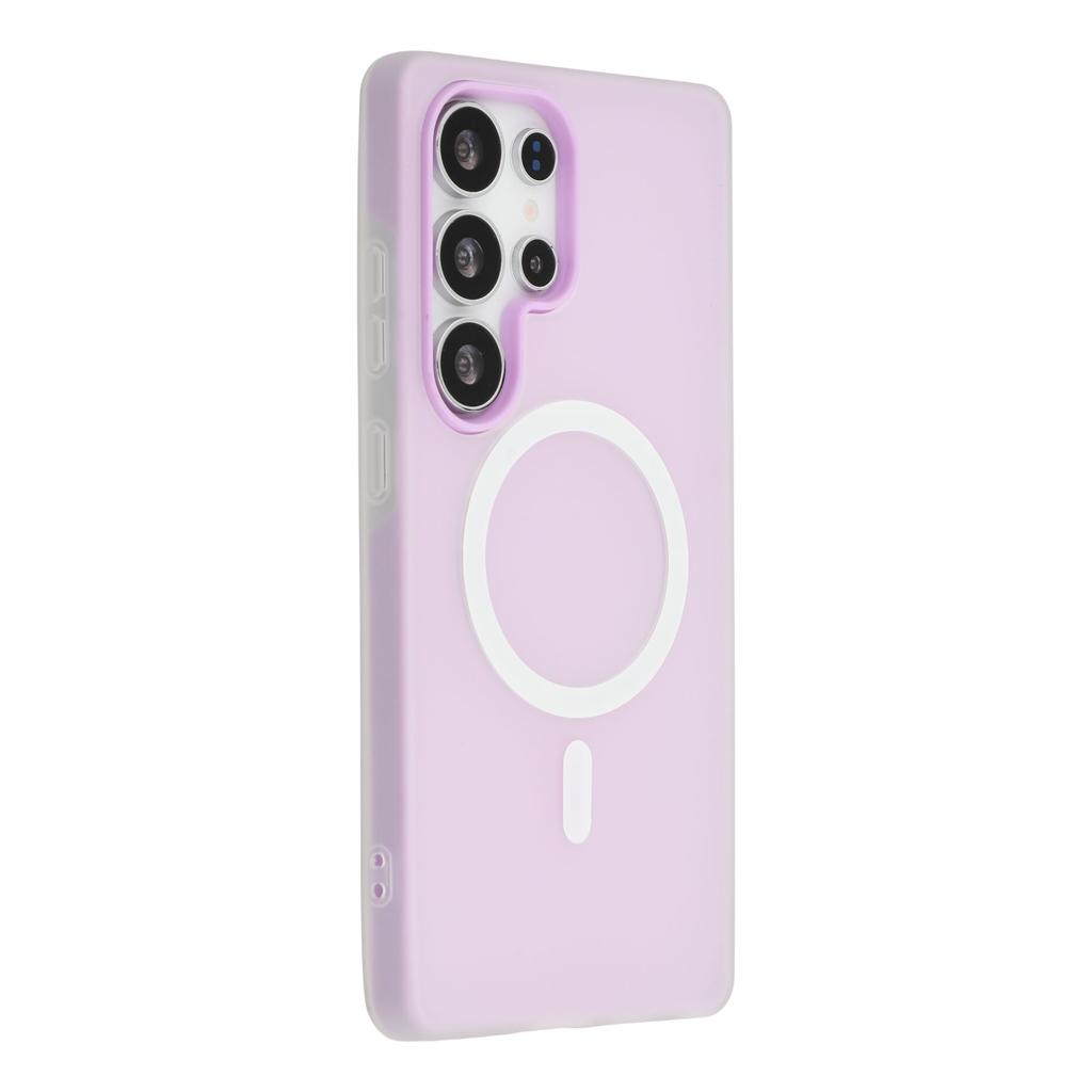 For Samsung Galaxy S24 Ultra Magnetic Case PC + TPU Frosted Phone Cover