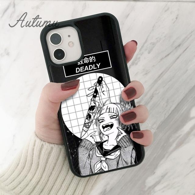 Himiko Toga Boku Phone Case for iPhone 11 12 13 14 Pro Max Mini X XR XS SE 2020 5 6S 7 8 Plus Samsung Galaxy S21 S22 Cover Shell