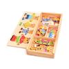 Change Clothes Children's Early Education Wooden Jigsaw Puzzle Dressing Game Children Puzzle Toys for Children Gift Little Bear