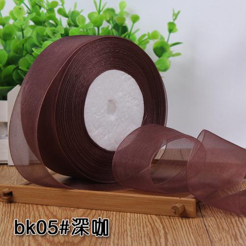 50yards/roll 12/15/20/25/40mm Organza Ribbon Wholesale Gift Wrapping Decoration Christmas Silk Ribbons Lace Fabric DIY Crafts