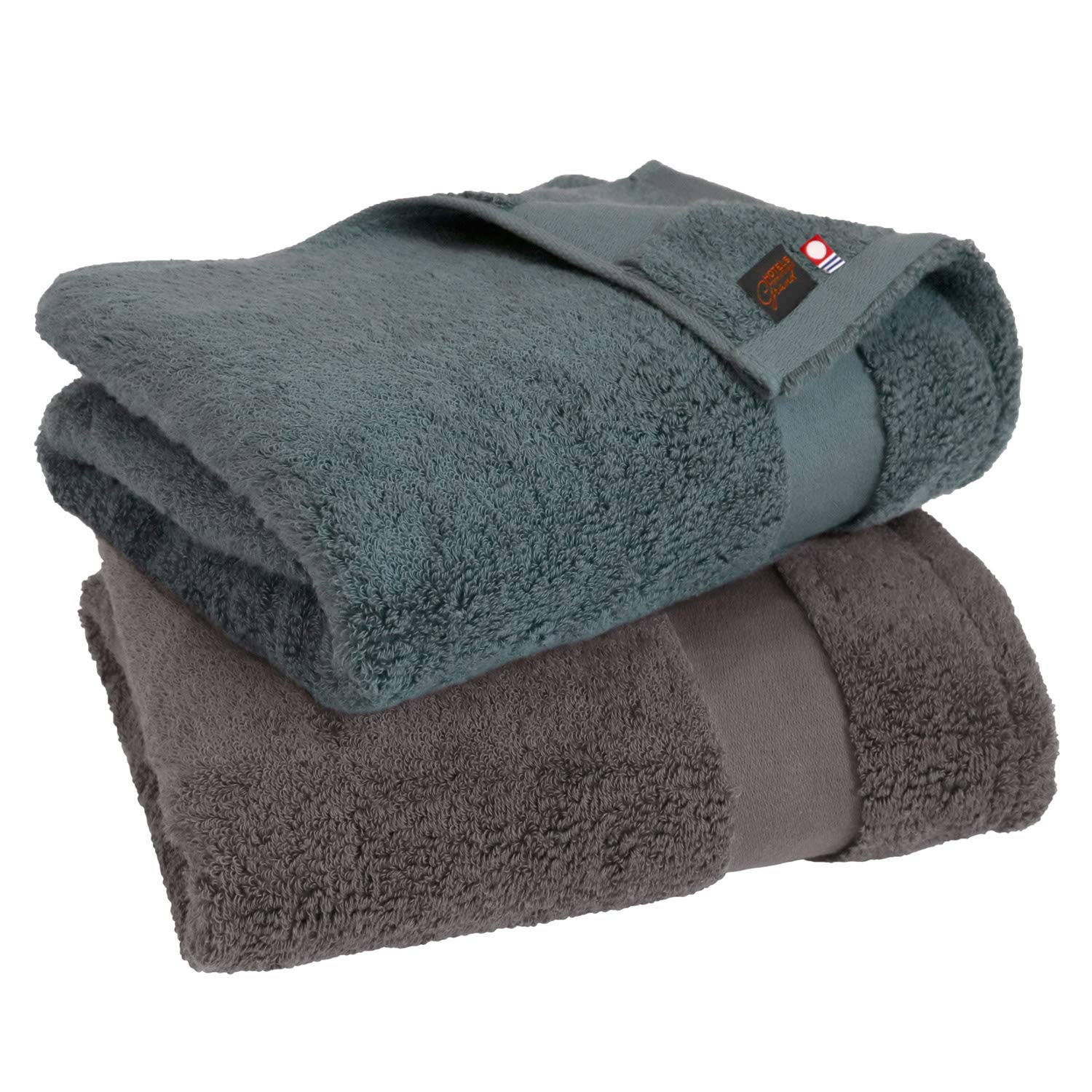 

Imabari Towel Certified Bath Towel hiorie Grand Set Assorted 2 Colors 01 Made in Japan Highest Quality Staple Cotton Instant Absorption Thick Cotton