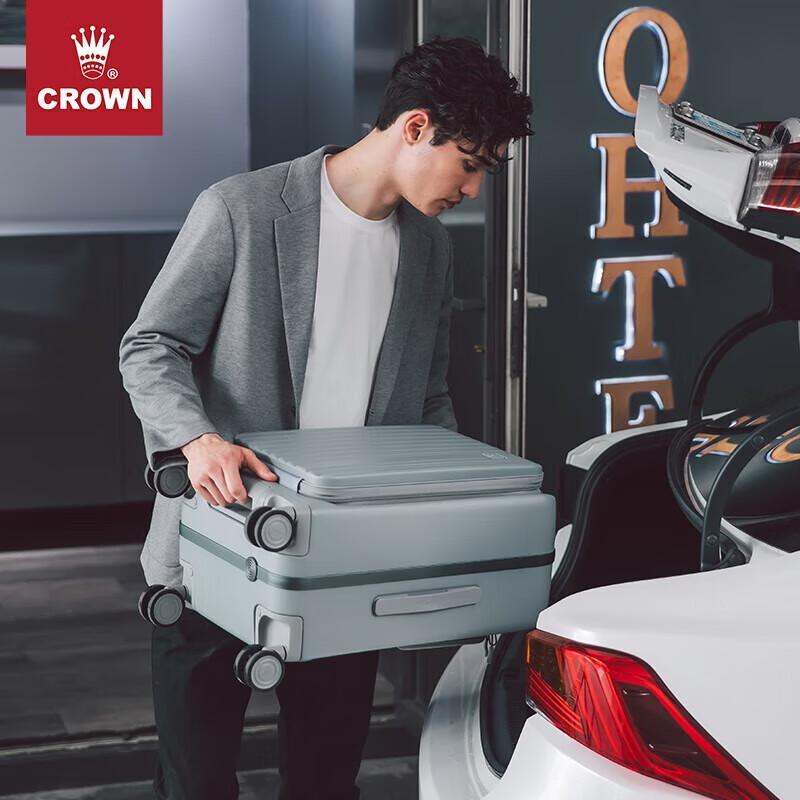 CROWN 20-Inch Aluminum Frame Carry-On Luggage