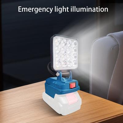 LED Work Light Outdoor Flashlight Rechargeable Emergency Light Dual USB Ports Battery Lantern Waterproof for Construction Site