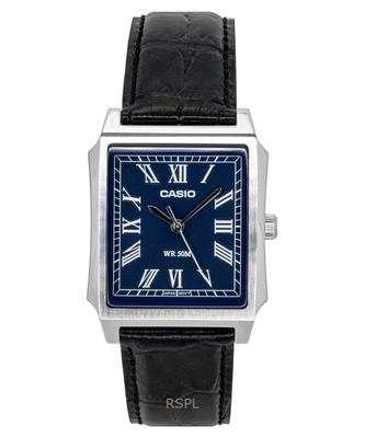 Orologio da Uomo al Quarzo con Cinturino in Pelle Analogico Standard Quadrante Blu MTP-B190L-2BV