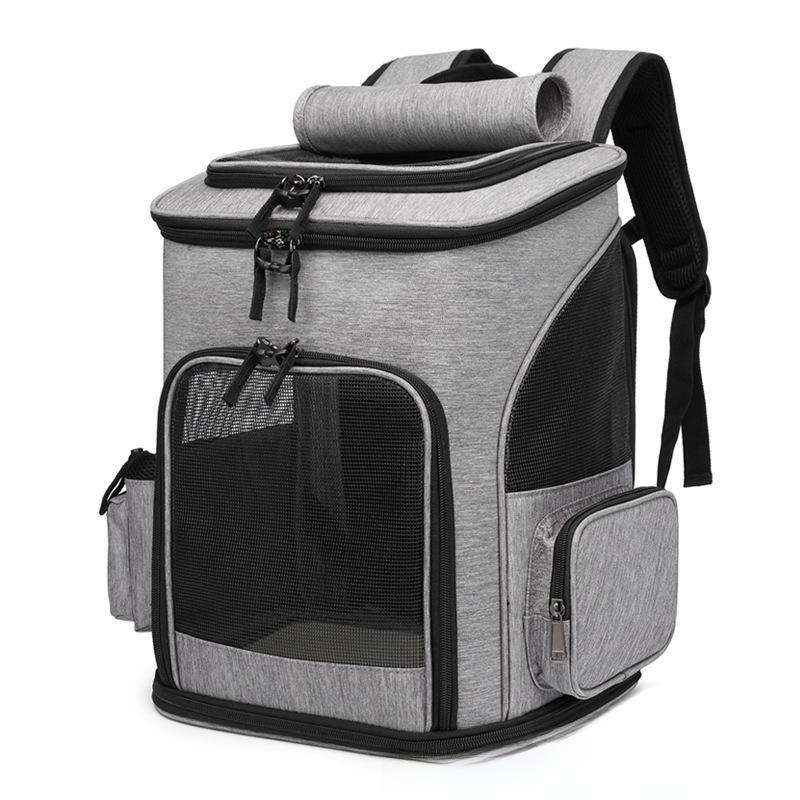 Large-Capacity Foldable Pet Backpack Breathable for Cats and Dogs, Suitable for Outdoor Use
