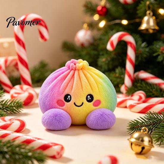 Stress Relief Squeeze Toy Giant Dumpling Pillow, Cute Plush Stuffed Steamed Bun Toy, Kawaii Doll Slow Rebound Soft Stretch Decompression Fidget