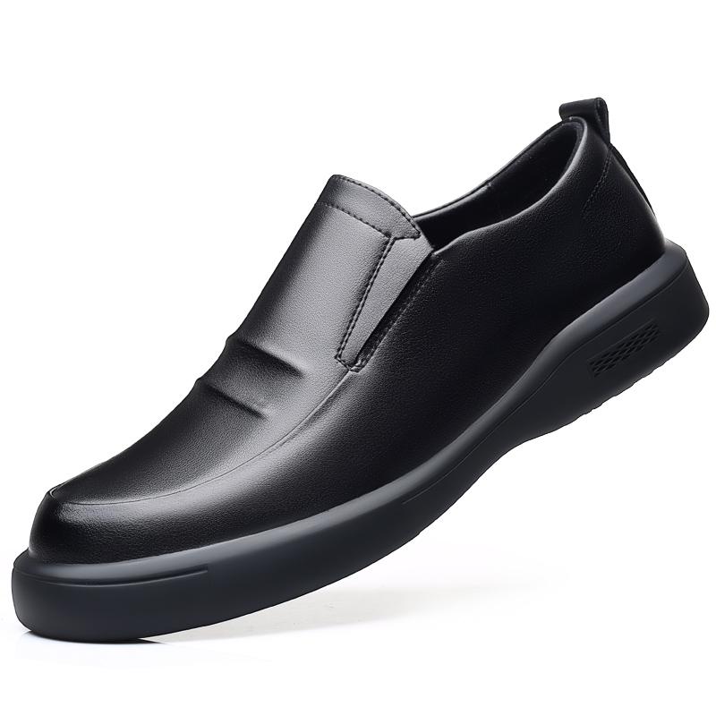 Модные брендовые туфли-лоферы из натуральной кожи для мужчин — фото 8