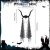 Devil Antelope Headband Decor with Long Mesh for Party Celebrations