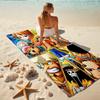 1Pc One Piece Adventure Beach Towel Quick Dry Multiuse For Beach Pool Gym Yoga Home Travel Christmas Halloween Xmas Gift L1236