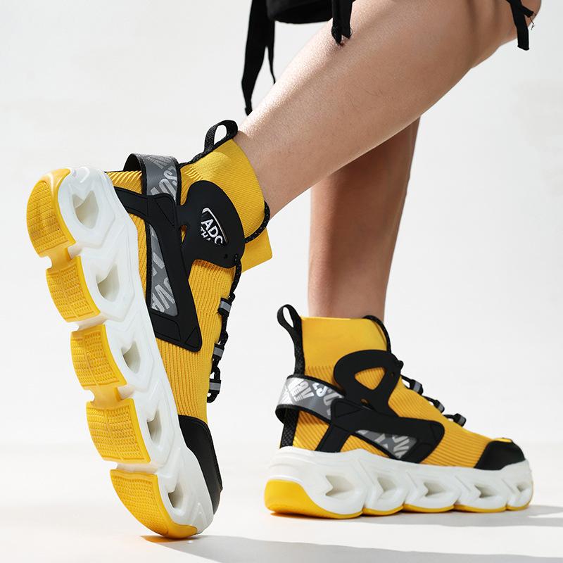 Dad-Schuhe High-Top Herrenschuhe Sommer neue Übergröße Sportschuhe atmungsaktives Mesh Mittelschüler Laufschuhe ultraleicht Sport