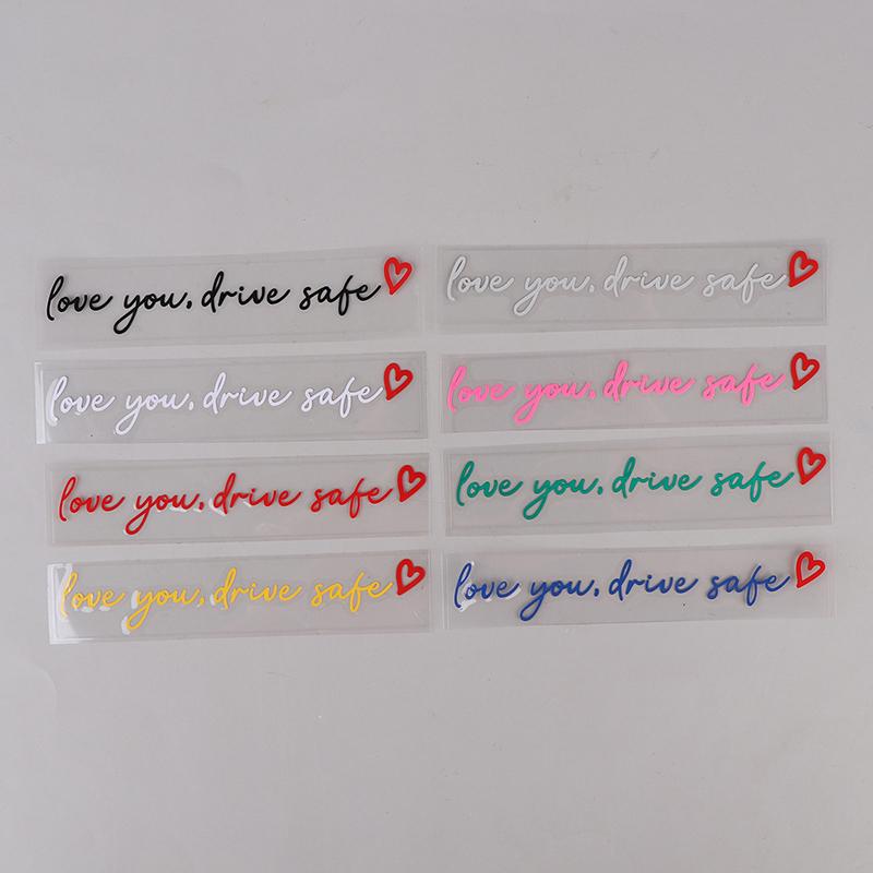 Love You Drive Safe Car Mirror Stickers Affectionate Reminder Heartfelt Safety Reminder For Women Drivers Car Interior Sticker