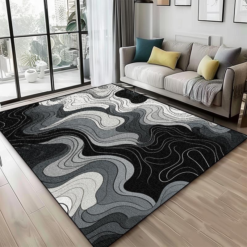Modern Luxury Geometric Carpet Living Room Abstract Bedroom Decoration Sofa Non-slip Rug Office Balcony Coffee Tables Floor Mat