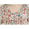 DIMANAF New 2026 Summer Beach Women Plus Size Lady Long Dress Loose Oversize Cotton Vintage Floral Print