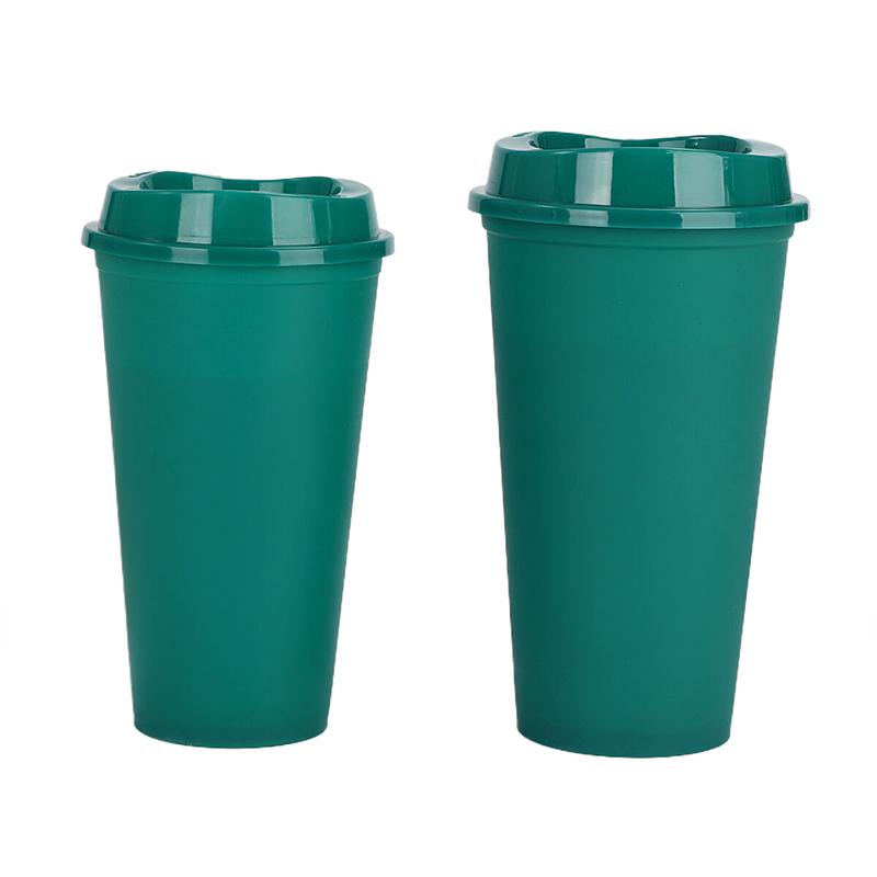 

355Ml Plastic Reusable With Lid, Cold Water Coffee Cup, Household Beverage, Kitchen Supplies