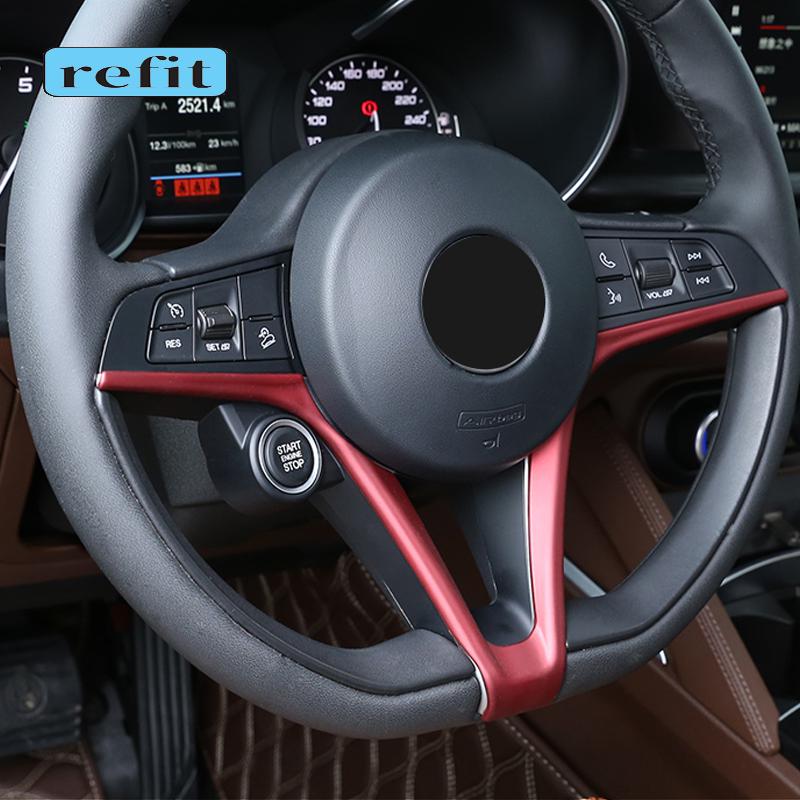 

Рулевое колесо V-образная модификация рамы Декоративная крышка для Alfa Romeo Giulia / stelvio 2017 2018 Замена