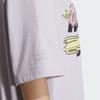 Adidas Originals Printed Loose Fit Round Neck Short Sleeve Drop Shoulder T-Shirt Women T-Shirts Light-Purple IW6298