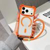 Vier-Ecken Anti-Drop Handy-Lanyard-Hülle Geeignet für iPhone 17 Pro Max Magnetisch 16 Plus Handgelenk Kurzes Lanyard 15 14 13 Pro Air